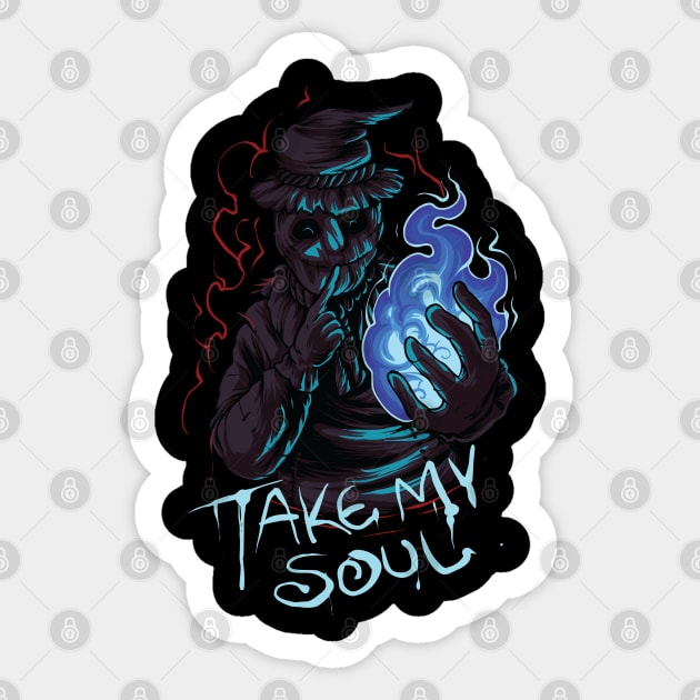 scarecrow take my soul Sticker by Norzeatic